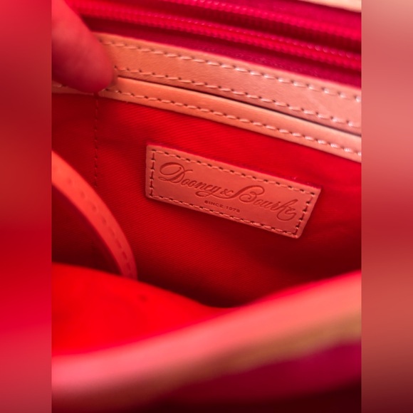 Dooney & Bourke Hot Pink Barbie Quilted Nylon Vacchetta Leather Crossbody Purse - Picture 11 of 16